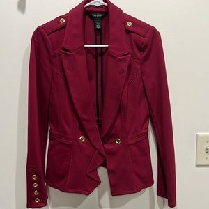 WHBM dark red blazer sz2. Excellent condition